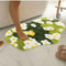 Moss Rug Lovely Green Flower Moss Leaf Rug Moss Bathroom Rug Bathroom Bedroom Kid's Living Room Non-Slip 3D Moss Carpet Washable Water Soft Moss C...