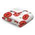 Boho Retro Poppy Flowers Leaves Baby Blanket for Girl Boy Red Poppy Floral Spring Blossom Swaddle Blanket Wild Plants Receiving Blanket Toddler Ne...