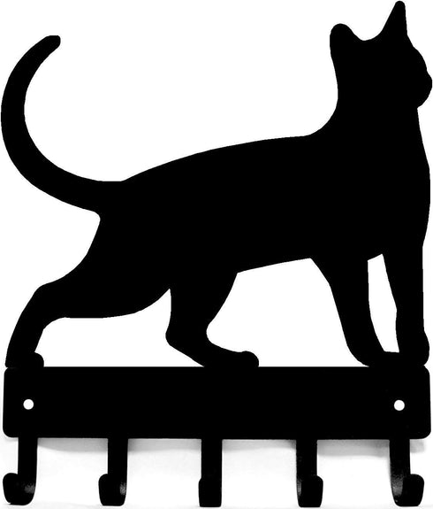 Cat #17 Key Rack - Small 6 inch Wide - Made in USA; Wall Mounted Holder for Home and Office...