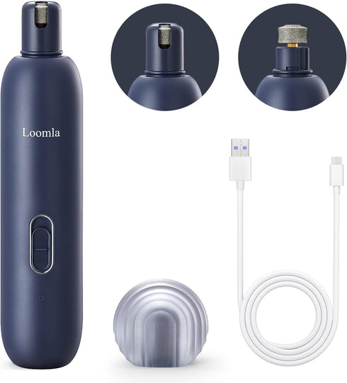 Loomla Dog Nail Grinder Upgraded - Professional 2 Speed Dog Nail Trimmers with Low Noise, USB Rechargeable Pet Nail Grinder, Paws Grooming and Smo...