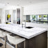 Arthome Marble Paper,17x78.7 inch Self Adhesive Wallpaper Waterproof Gloss PVC Vinyl, Oil Proof,White/Gray Granite Paper,Marble Vinyl Paper for Fu...