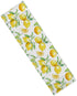 Microwave Oven Dust Cover, Yellow Lemon Watercolor Fruits Anti-Slip Refrigerator Dust Cover Washing Machine Top Cover with Storage Pockets 12" X 3...