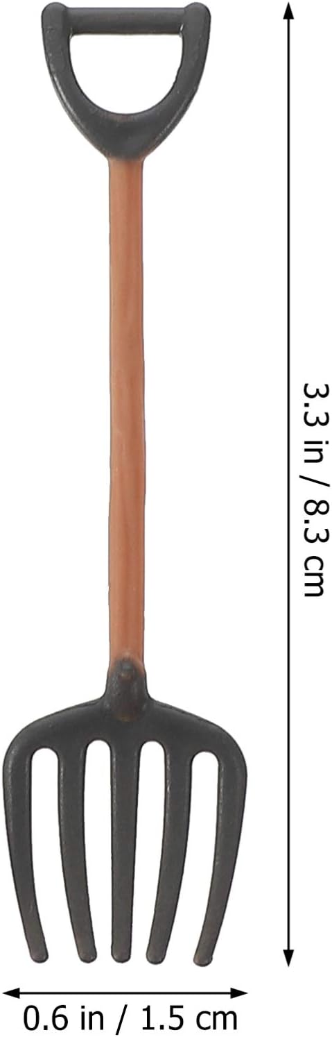 13pcs Mini Garden Plant Tools Miniature Lifelike Farm Shovels Rakes Toy Fairy Gardening Tools for Indoor Garden Plant Sand Table Props...