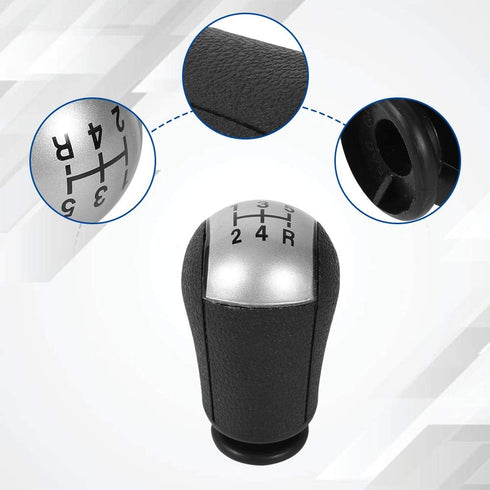VGEBY Shift Knob, Car 5 Speed Shifter Knob Compatible for Focus Mondeo MK3 Mustang S-MAX Galaxy (Color : Gray)...