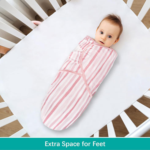 Biloban Swaddle Blankets for Baby Girl, Baby Swaddles 3-6 Months, Baby Swaddle Cotton, Newborn Swaddle, Baby Essentials, Lovely Pink Print, 2 Pack...