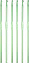uxcell Aluminum Crochet Hook 4mm US Size G (Size 6) Knitting Needles for DIY Craft Yarn Green 6Pcs......