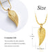 Imrsanl Angel Wing Cremation Jewelry Urn Necklace for Ashes for Women Men Stainless Steel Urn Pendant Ashes Holder Memorial Jewelry...