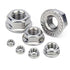 M10x1.5mm DIN6923 Serrated Flange Nuts 12 Pack 304 Stainless Steel Hex Lock Nuts Full Thread for Industrial Construction Fasteners...