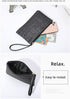 Women Girls Straw Clutch Bag Zipper Wristlet Wallets Bohemian Summer Beach Straw Purse Wallets Handbag For Travel...