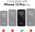 oakxco Thin Slim Clear case for iPhone 13 Pro, Transparent Hybrid Hard Shell Plastic & Soft Silicone Rubber Bumper, Non-Yellow Acrylic Protective ...