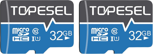 TOPESEL 32GB Micro SD Card 2 Pack Memory Cards Micro SDHC UHS-I TF Card Class 10 for Camera/Drone/Dash Cam(2 Pack U1 32GB)...