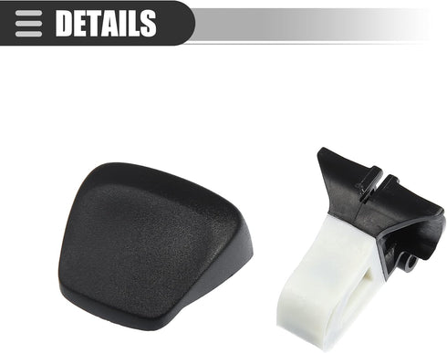 Motoforti 1 Set Automatic Shift Knob Accessories, for Jeep Cherokee 2014-2018, Plastic, 5YD261X9AA 5YD291X9AA Black...