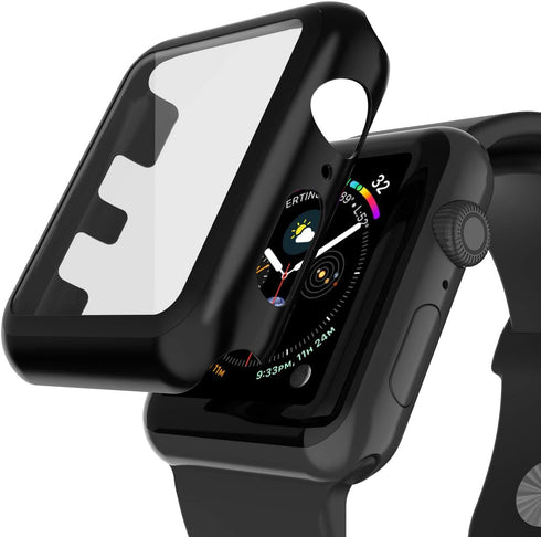 Punkcase for Apple Watch 44mm Bumper Case W/Build in Screen Protector | 9H Hardened Tempered Glass iWatch 5 Cover | Full Body Protection | Ultra S...