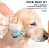 Pet Brush and Shampoo Dispensing Tool for Dogs and Cats - 2-in-1 Deshedding Tool with Soft Silicone Bristles - Cute Animal Design, Massager and Ex...