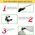 Polarized Clip-on Sunglasses Anti-Glare Driving Glasses for Prescription Glasses...