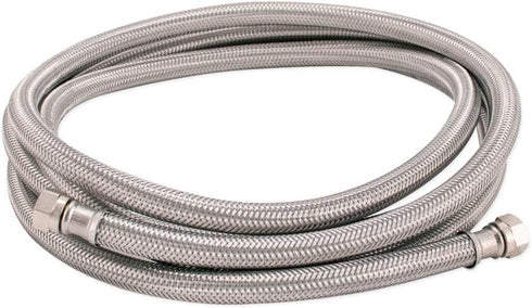 Eastman Dishwasher Installation Kit, 5 Foot Supply Line, 1/2 Inch x 1/2 Inch Compression with 3/8 Inch MIP Elbow, Braided Stainless Steel Dishwash...