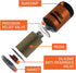 FRAM Extra Guard PH3614 10K Mile Change Automotive Replacement Interval Spin-On Engine Oil Filter for Select Vehicle Model Years, Vehicle Engine P...