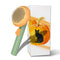 Cat Brush with Release Button, Cute Pumpkin Shape Groom and Clean Dog Comb with Release Button, Self Cleaning Doodle Brush for Cats Dogs Puppy Rab...