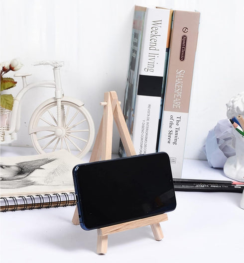 Tosnail 24 Pack 6" Small Art Easel Stand Tabletop Mini Wooden Display Stand Photo Holder Display Stand for Artist, Students, Adults, Kids Painting...