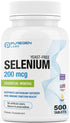 Puregen Labs Selenium 200 mcg Yeast Free Essential Mineral - 500 Vegetarian Tablets | Immune & Antioxidant Support | Non-GMO, Gluten Free, Made in...