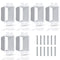 6PCS BE1-6 (1 Gang) Electrical Outlet Box Extender, Single Gang Box Extender with 12pcs Screws Power Switch Heavy Duty Plastic Unit Receptacle Ext...