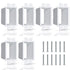 6PCS BE1-6 (1 Gang) Electrical Outlet Box Extender, Single Gang Box Extender with 12pcs Screws Power Switch Heavy Duty Plastic Unit Receptacle Ext...
