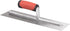 QLT by MARSHALLTOWN Concrete Finishing Trowel, Square Shank Mounting, 14 x 4 Inch Carbon Steel Blade with Soft Grip Handle, Concrete Tools, FT144...
