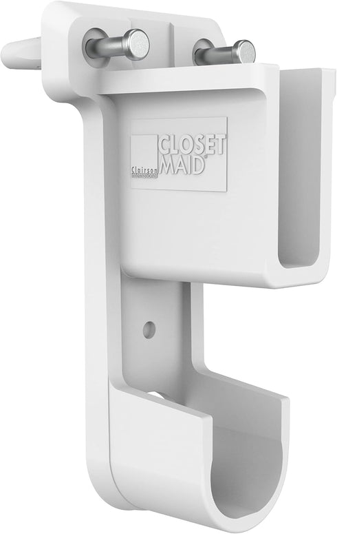 ClosetMaid 6609 SuperSlide Shelf and Hanging Bar Wall Bracket, White, Pack of 1...