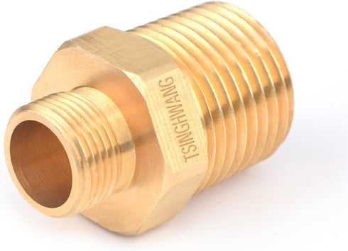4 Pack RV Faucet Adapter 1/2 to 3/8 Reducer Faucet Supply Line Adapter Brass Compression Fitting Compatible with Plumbing Water Hose...