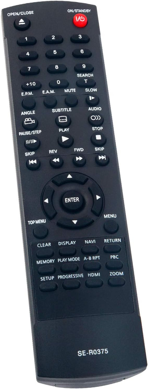 New SE-R0375 SER0375 Replacement Remote Control fit for Toshiba DVD Player SD-K1000 SD-K1000K SD-K1000KU SDK1000 SDK1000K SDK1000KU...