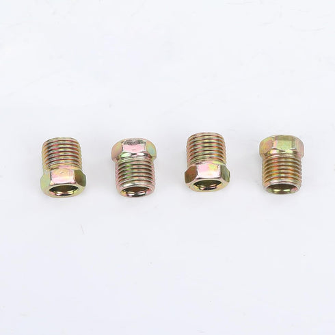 4PCS 1/2 x20 Inverted Flare Zinc Steel Tube Nuts for 5/16" Brake Line Tubing...