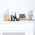 Blulu Paris Decor for Bedroom Wooden Eiffel Tower Table Decor Eiffel Tower Sign Letters for Home Living Room Office Bathroom(Black)...