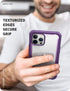 i-Blason Ares Case for iPhone 12 Pro Max 6.7 inch (2020 Release), Dual Layer Rugged Clear Bumper Case with Built-in Screen Protector (Purple)...