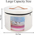 Hat Box-Hat Boxes for Women Storage Travel Felt Hat Box Large Round Hat Carrier Case Organizer Wide-Brim Cowboy Men Cowboys Caps Clothes Closet St...
