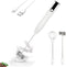Double Whisk Milk Frother Handheld USB-C Rechargeable Electric Drink Mixer White,3 Speeds Adjustable Coffee Foamer Drink Whisk for Lattes, Matcha,...
