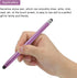 MECCANIXITY 5pcs Stylus Pens for Touch Screens Dual Rubber Tips Capacitive Stylus Universal Tablet Pen Sensitivity Precision, Purple...