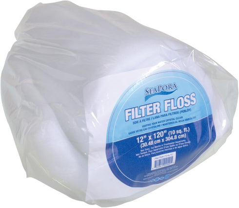 Seapora 4040 Filter Floss Aquarium Filter Pad, 10 sq. ft./12" x 120"...