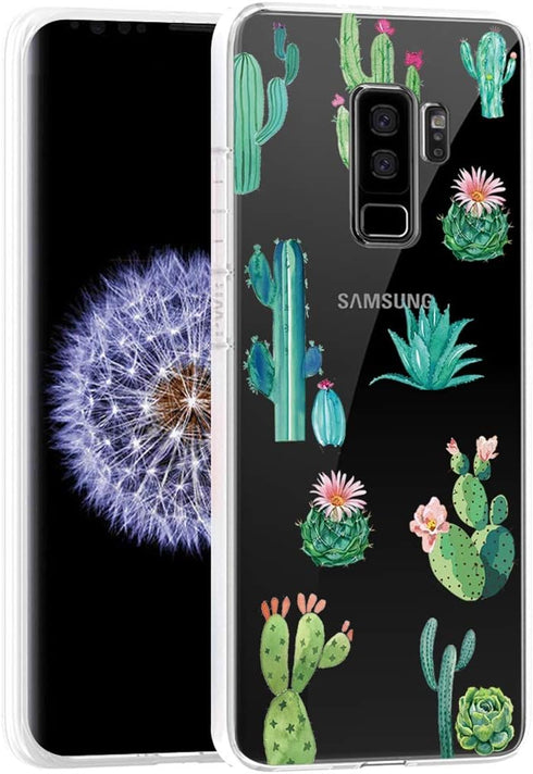 Phone Case for Galaxy S9 Plus, Samsung S9 Plus Case for Girls Women, Soft Clear TPU Shockproof Protective Transparent Case Cover for Samsung Galax...