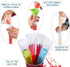 125 Disposable Ice Popsicle Mold Bags with funnel - BPA Free - Zip lock Freezer Tubes - For Healthy Snacks, Yogurt Sticks, Juice & Fruit Smoothies...