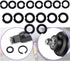 (8+8 Sets 1/2” & 3/8" Impact Retaining Ring Clip Friction Ring Hog Ring with O-Ring for Milwaukee Electric Pneumatic Type Impact Wrench...