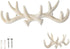 Comfify Vintage Cast Iron Deer Antlers Wall Mounted Hooks | Antique Finish Metal Clothes Hanger Rack w/Hooks | Includes Screws and Anchors | Antiq...