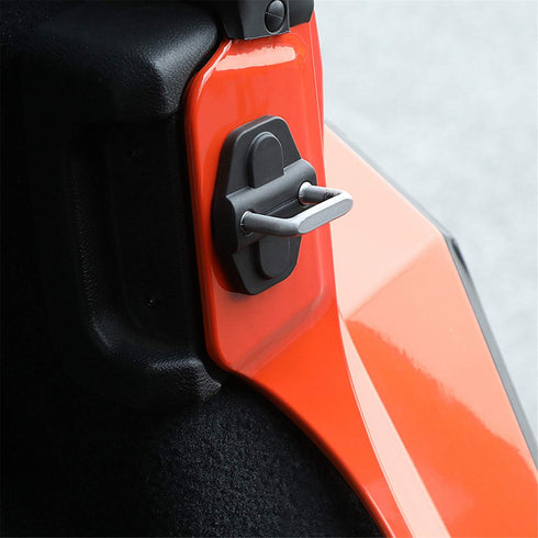 8-Pack Door Screw Protector Cover Trim Door Lock Cover for 2018 2019 2020 2021 2022 2023 2024 Jeep Wrangler JL JT 4XE Sport S Rubicon Deluxe Sport...