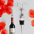 2 Packs Deer Wine Stoppers?Reusable Alloy Wine Bottle Accessories Stoppers for Home Bar or Party (Sliver+gold)...
