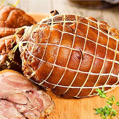 5m Cotton Meat Netting Elastic Smoked Meat Poultry Ham Netting Meat Butcher Twine Net Roll Wrapping Net Meat Tying Roll for Meat Cooking Meat Saus...