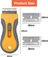 Razor Blade Scrape with 20pcs Extra Blades, Scraper Tool, Razor Blade Retractable, Paint Stripping Tool, Hob Oven Glass Cooker Cleaning Tool Non S...