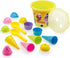 Top Race Beach Toys Set with Large 9'' Bucket Pail and Spade Scoop Shovels for Kids | 16pcs Yellow Ice Cream Playset for Kids & Toddlers Ages 1.5,...
