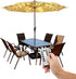 Patio Umbrella Lights Cordless Lighting with Remote Control 8 Brightness Mode LED Patio Light Wireless Battery Operated Waterproof for Patio Backy...