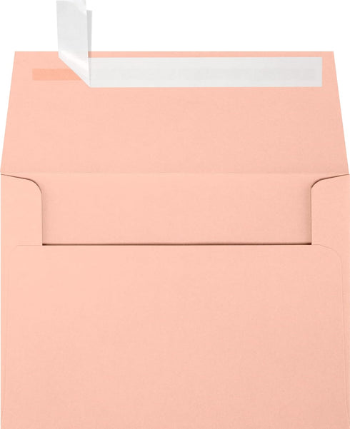 LUXPaper A4 Invitation Envelopes | Peel & Press | 4 1/4" x 6 1/4" | Blush Pink | 80lb. Text | 50 Qty...