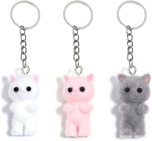 Cute Cat Keychain For Women Kitty Keychains For Backpacks Bag Charm Key Chain Accessories...