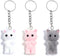 Cute Cat Keychain For Women Kitty Keychains For Backpacks Bag Charm Key Chain Accessories...